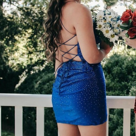 Royal blue dress - Picture 2 of 2
